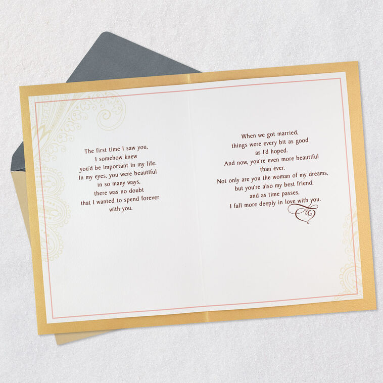 Hallmark You're The Woman Of My Dreams Anniversary Card For Wife