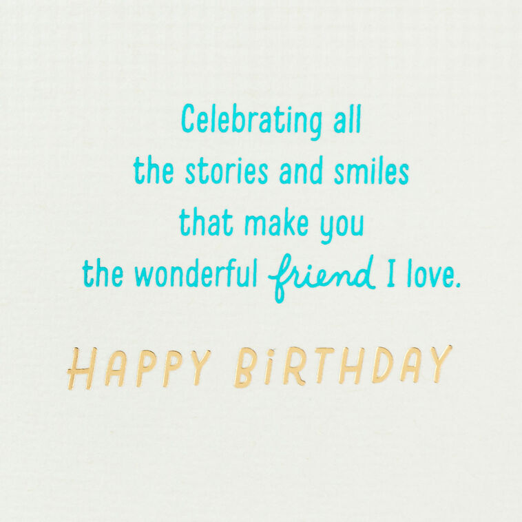 Hallmark You're The Wonderful Friend I Love Birthday Card For Friend