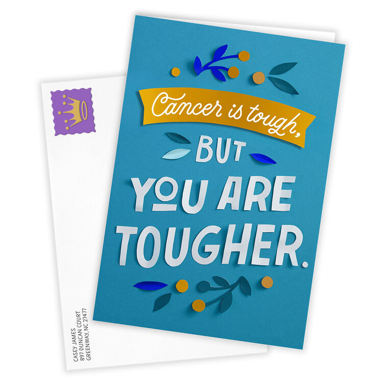 Hallmark You're Tougher Than Cancer Custom Encouragement Card
