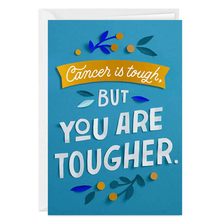 hallmark You're Tougher Than Cancer Custom Encouragement Card