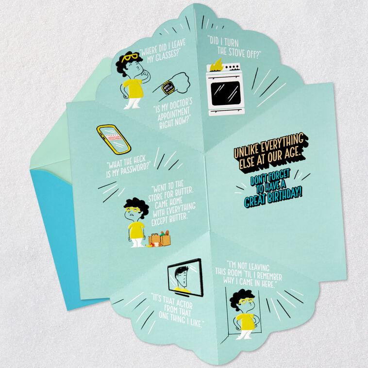 Hallmark You're Unforgettable Funny Pop-Up Birthday Card