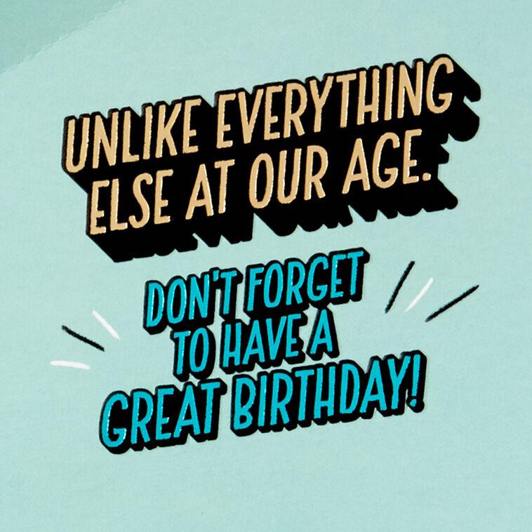 Hallmark You're Unforgettable Funny Pop-Up Birthday Card