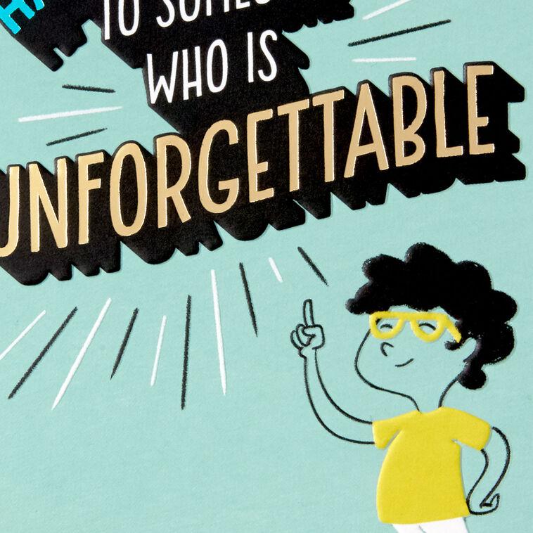 Hallmark You're Unforgettable Funny Pop-Up Birthday Card