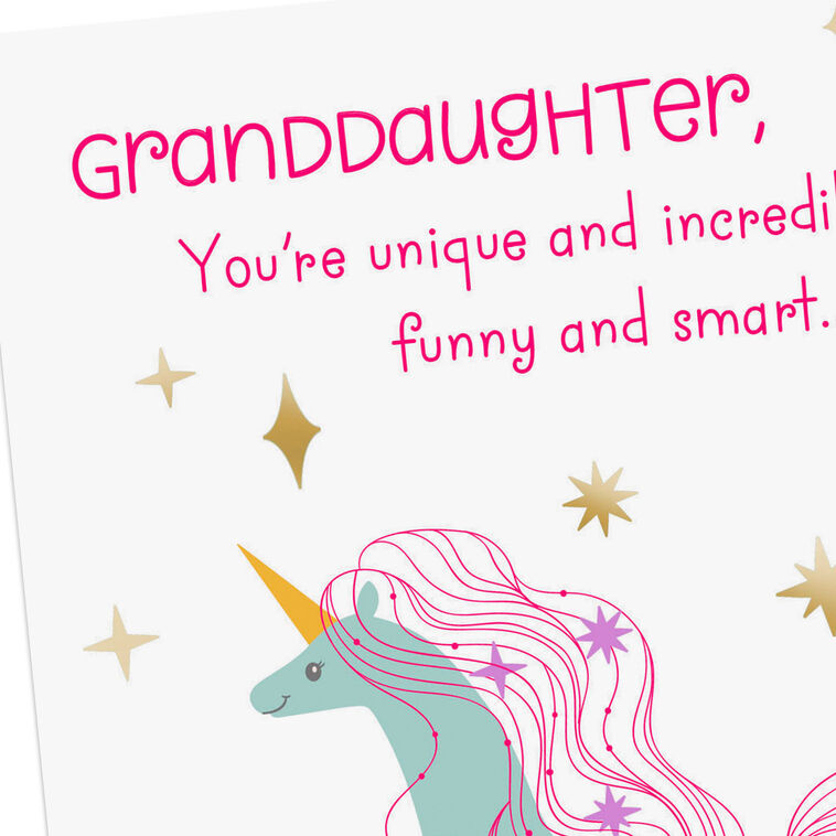Hallmark You're Unique And Incredible Birthday Card For Granddaughter