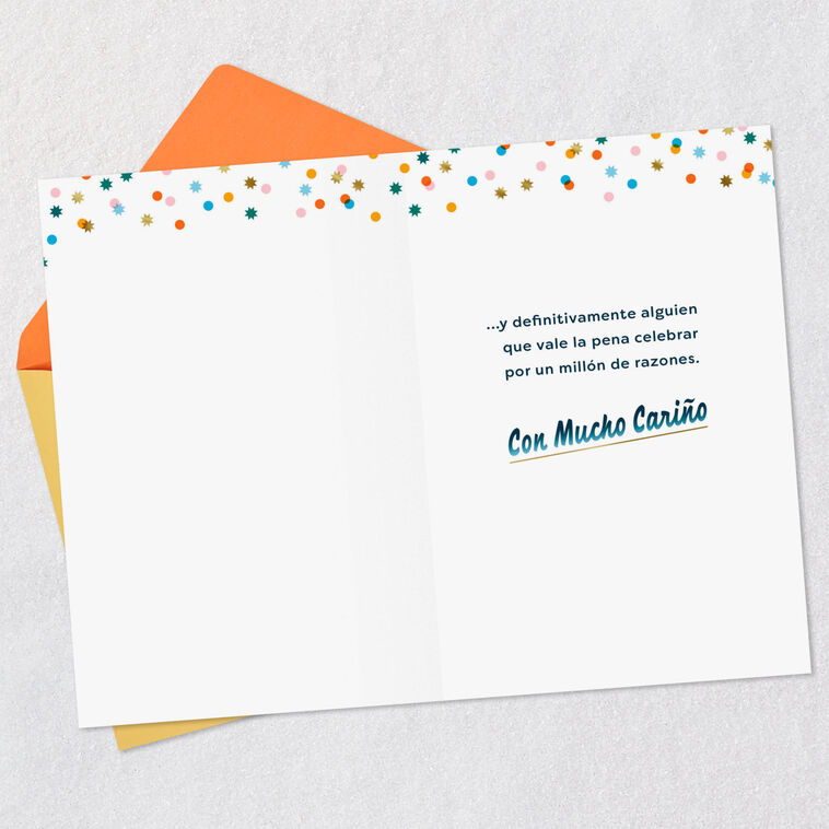 Hallmark You're Worth Celebrating Spanish-Language Birthday Card