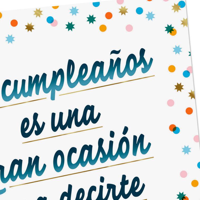Hallmark You're Worth Celebrating Spanish-Language Birthday Card