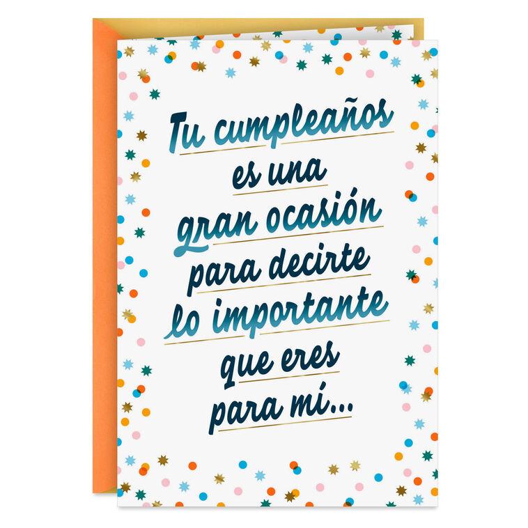 hallmark You're Worth Celebrating Spanish-Language Birthday Card