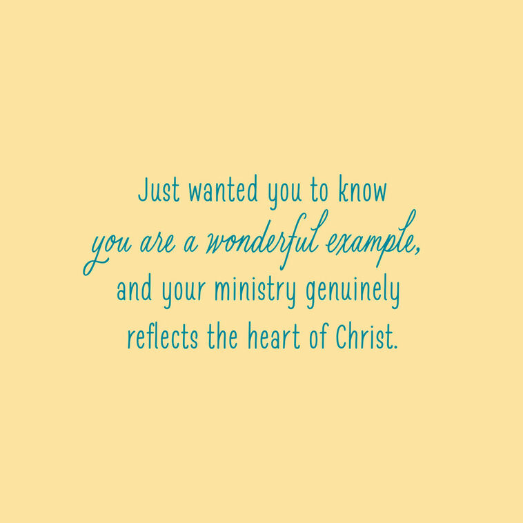Hallmark You Reflect The Heart Of Christ Religious Clergy Appreciation Card