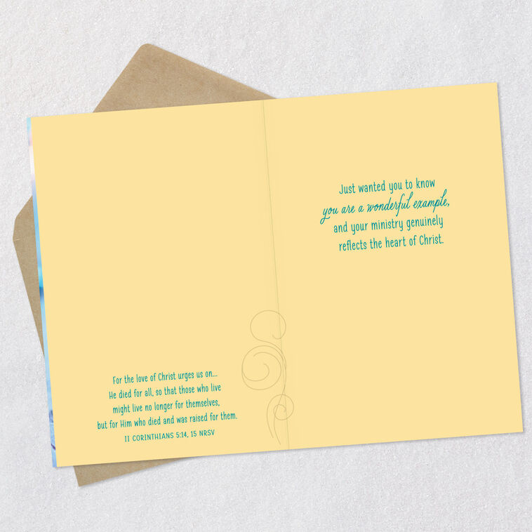 Hallmark You Reflect The Heart Of Christ Religious Clergy Appreciation Card