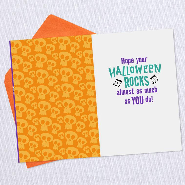 Hallmark You Rock Monster Band Halloween Card For Grandson