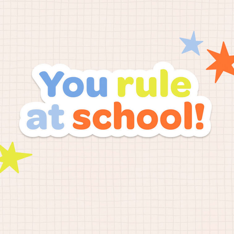 Hallmark You Rule At School Congratulations Card For Kids