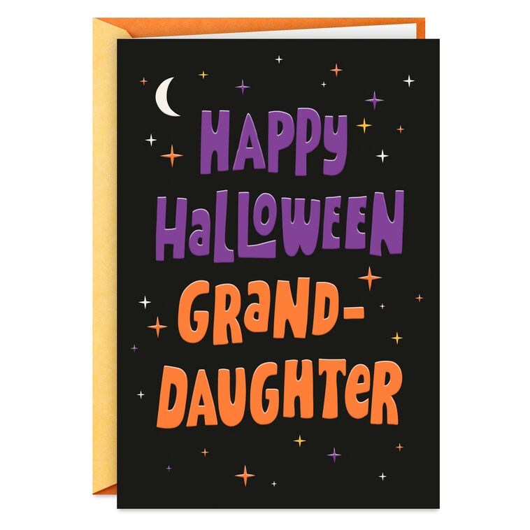 hallmark You Shine So Bright Halloween Card for Granddaughter