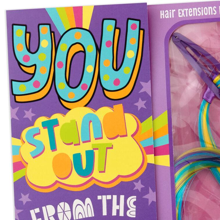 Hallmark You Stand Out Birthday Card With Hair Clip And Extensions