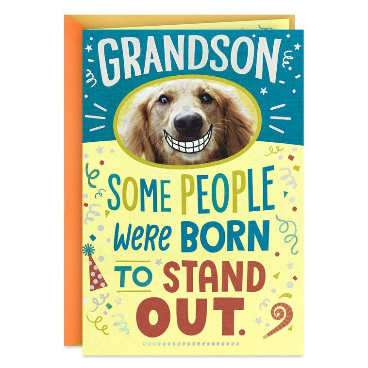 hallmark You Stand Out Pop-Up Birthday Card for Grandson