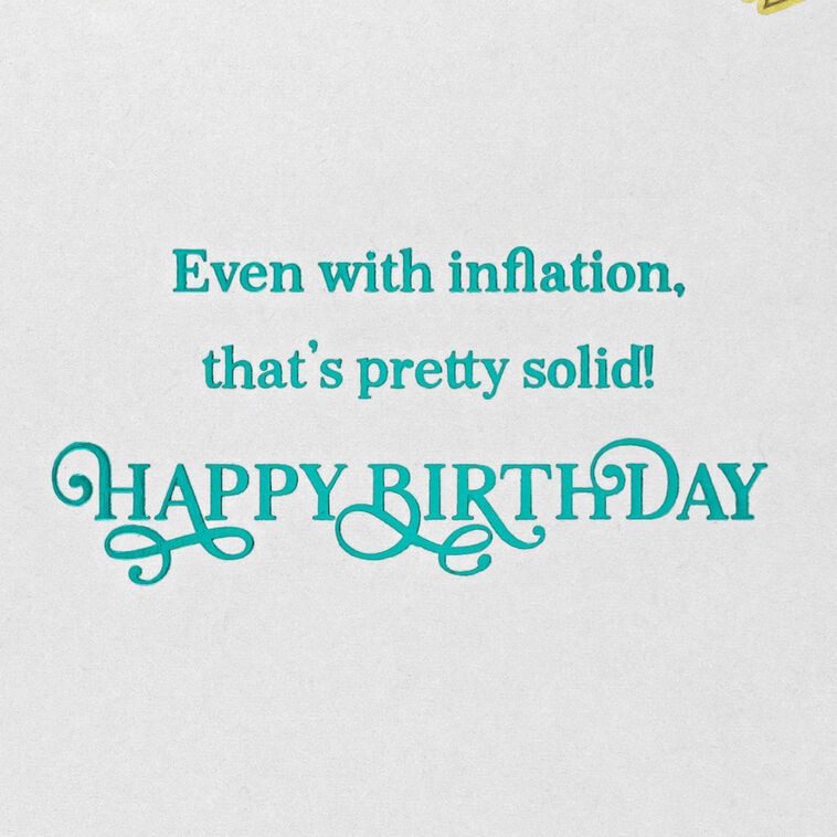 Hallmark You Still Look Like A Million Bucks Funny Birthday Card