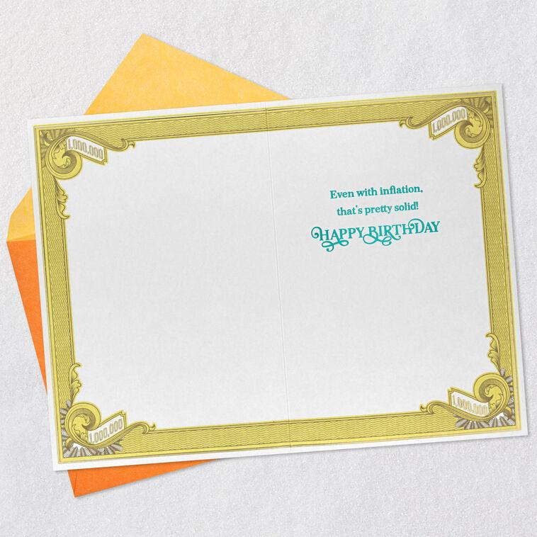 Hallmark You Still Look Like A Million Bucks Funny Birthday Card
