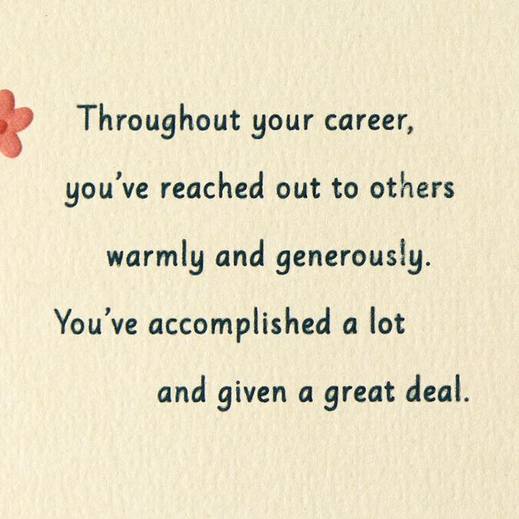 Hallmark You Truly Made A Difference Here Retirement Card