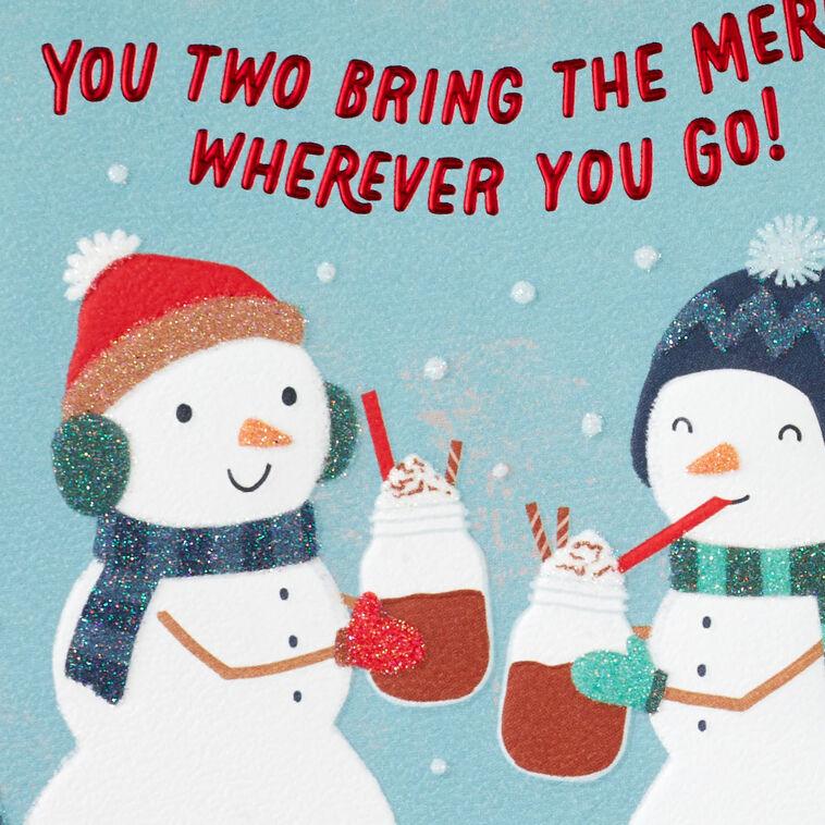 Hallmark You Two Bring The Merry Christmas Card For Both