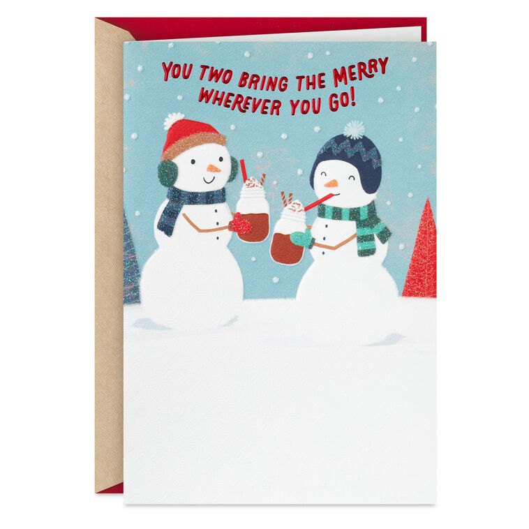 hallmark You Two Bring the Merry Christmas Card for Both