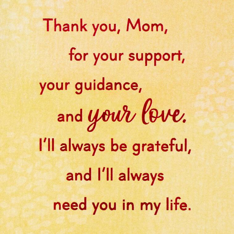 Hallmark You've Always Been There For Me Birthday Card For Mom