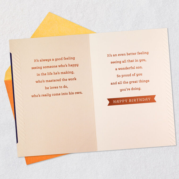 Hallmark You've Come Into Your Own Birthday Card For Son