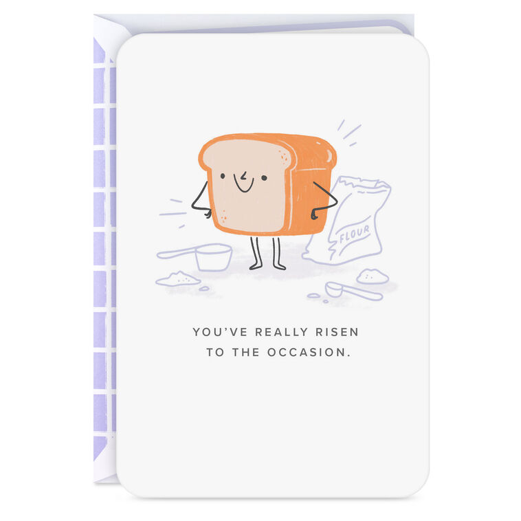 hallmark You've Really Risen to the Occasion Blank Congratulations Card