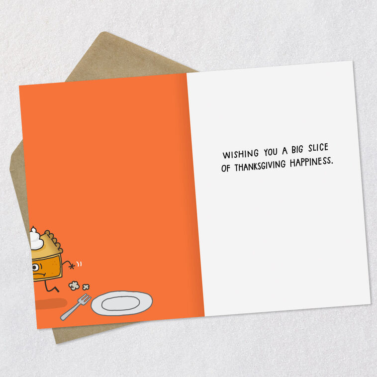 Hallmark You Want A Piece Of Me Pie Funny Thanksgiving Card
