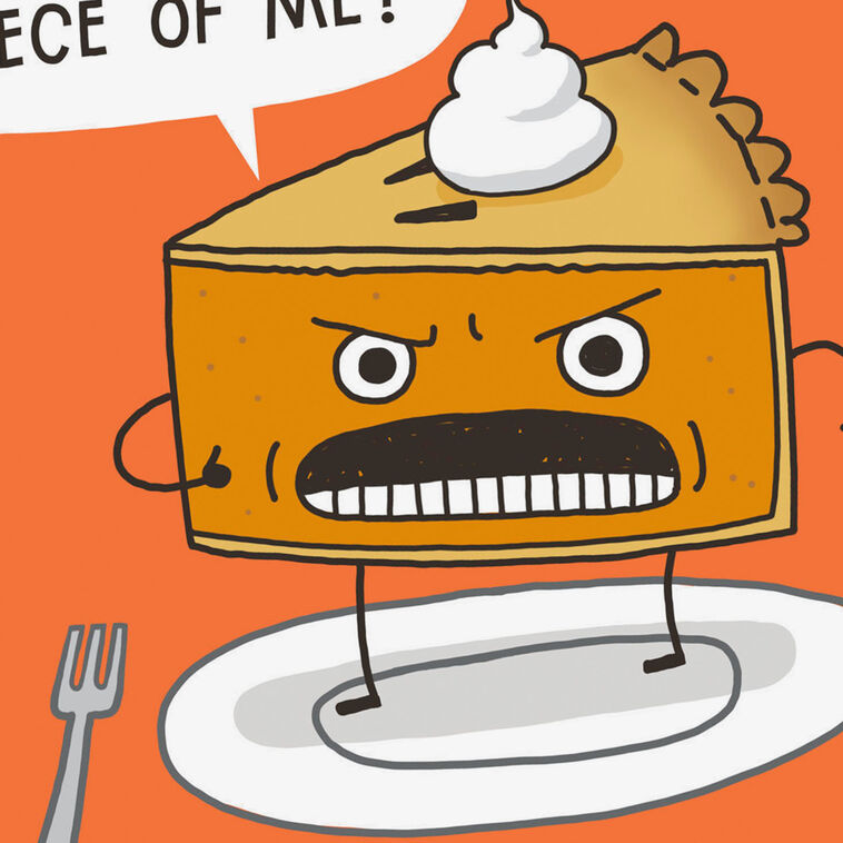 Hallmark You Want A Piece Of Me Pie Funny Thanksgiving Card