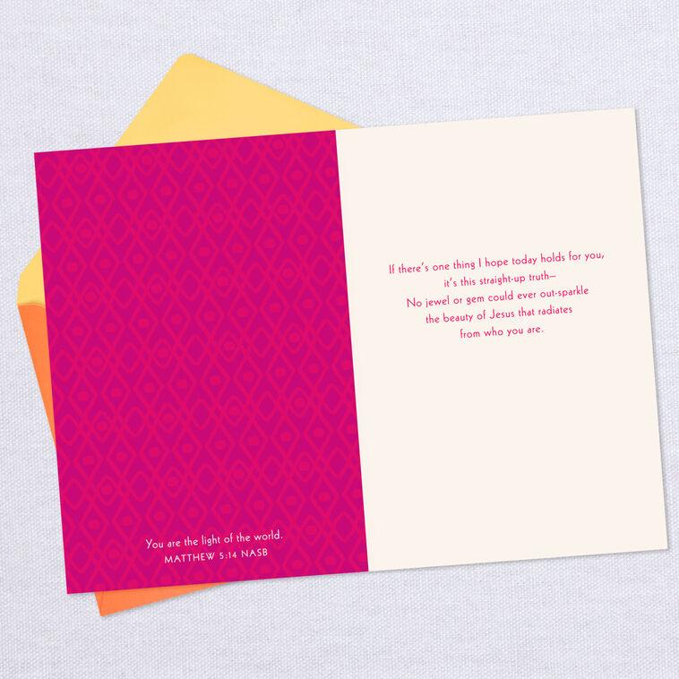 Hallmark You Were Made To Shine Religious Birthday Card