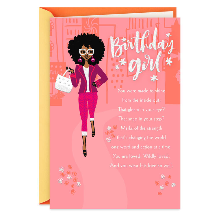 hallmark You Were Made to Shine Religious Birthday Card