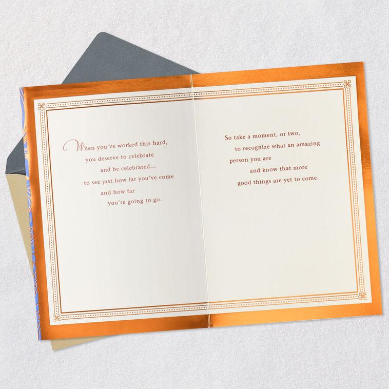 Hallmark You Worked Hard For This Achievement Congratulations Card