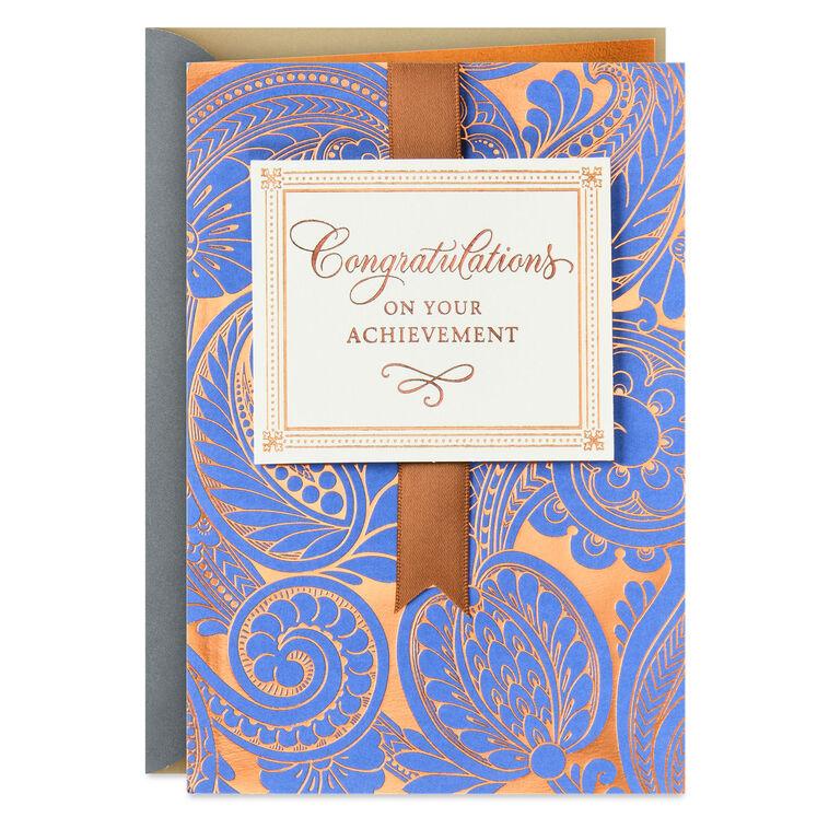 hallmark You Worked Hard for This Achievement Congratulations Card