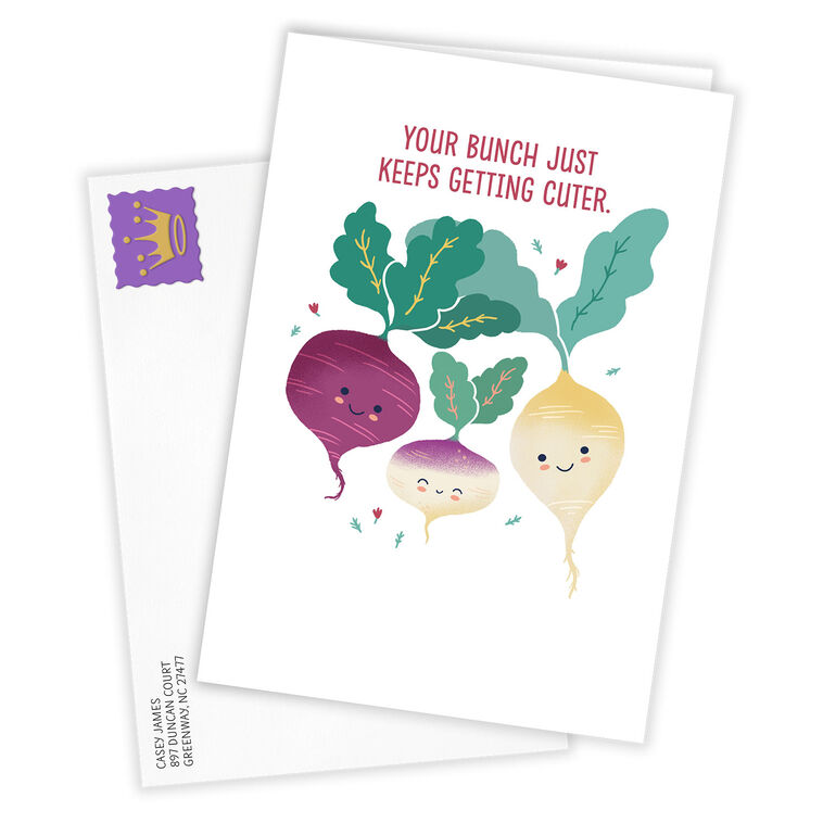 Hallmark Your Bunch Gets Cuter Custom New Baby Card