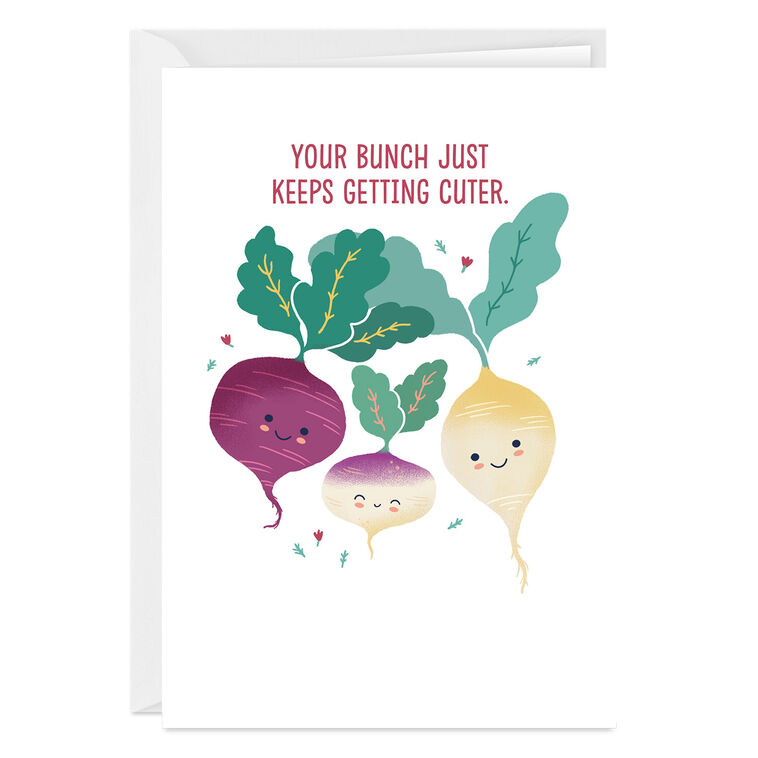 hallmark Your Bunch Gets Cuter Custom New Baby Card