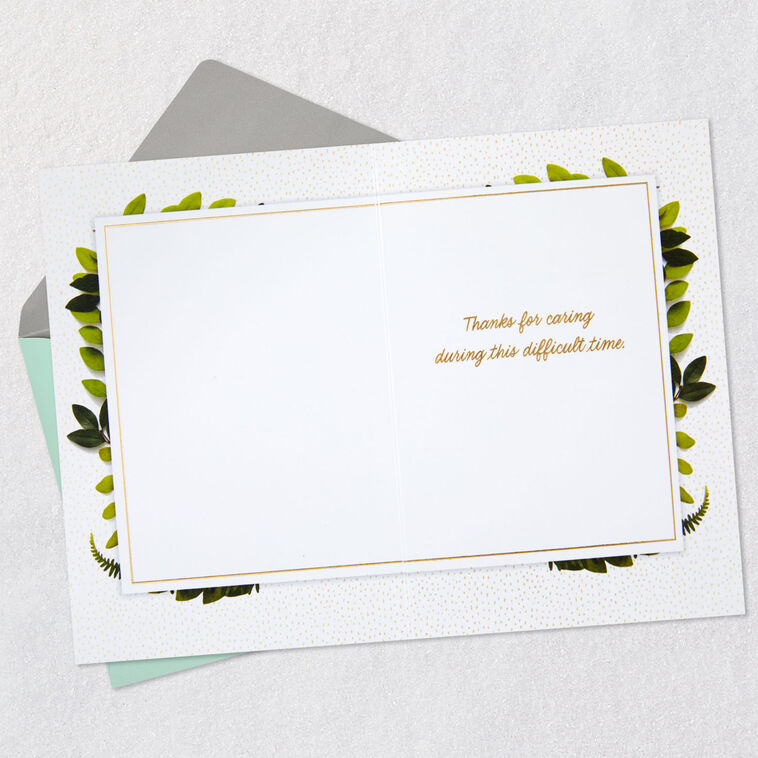 Hallmark Your Caring Means A Lot Sympathy Thank-You Card