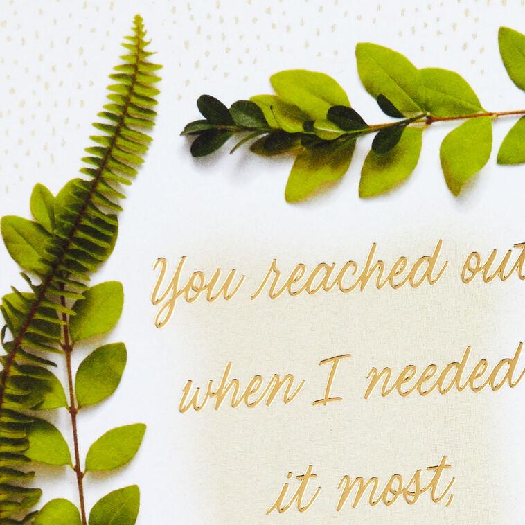Hallmark Your Caring Means A Lot Sympathy Thank-You Card