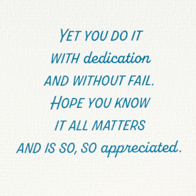 Hallmark Your Dedication Is Appreciated Thank You Card For Caregiver