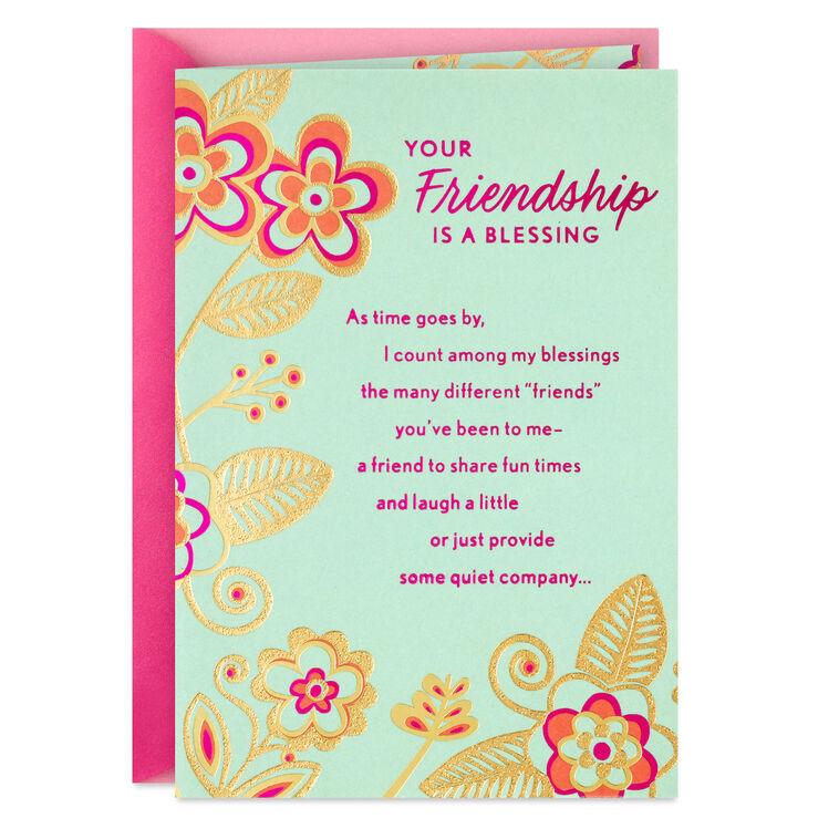 hallmark Your Friendship Is a Blessing Birthday Card