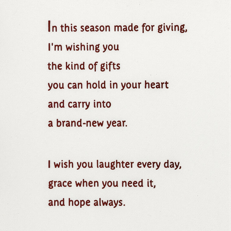 Hallmark Your Friendship Is A Gift Christmas Card For Friend
