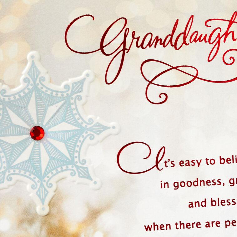 Hallmark Your Good Heart Shines Christmas Card For Granddaughter