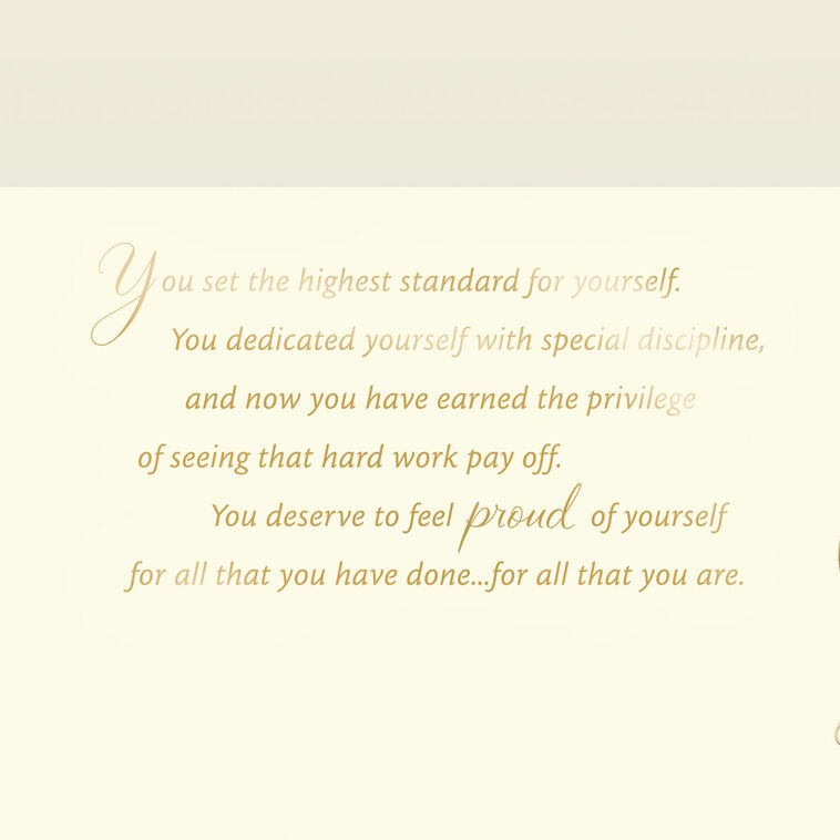 Hallmark Your Hard Work Paid Off Military Congratulations Card