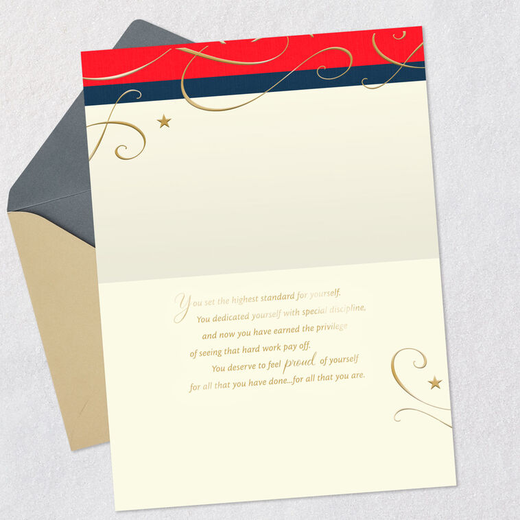 Hallmark Your Hard Work Paid Off Military Congratulations Card