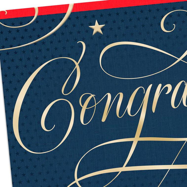 Hallmark Your Hard Work Paid Off Military Congratulations Card