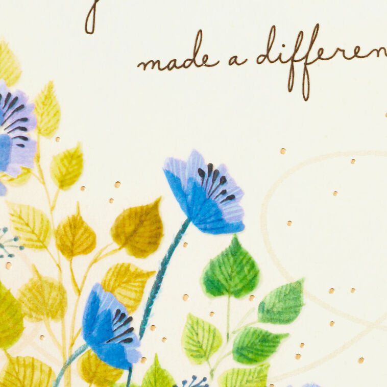 Hallmark Your Kindness Made A Difference Thank-You Card