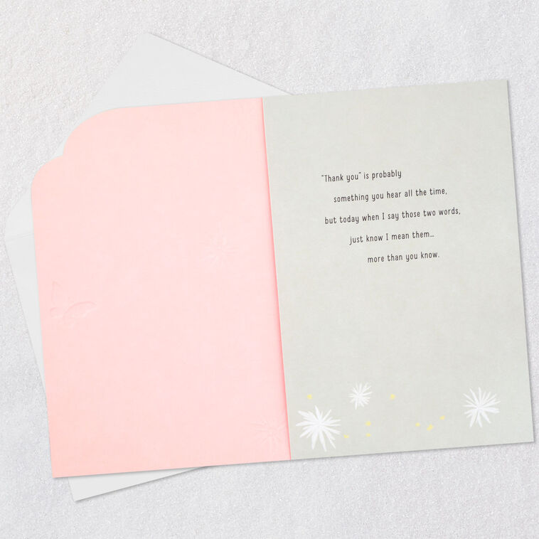 Hallmark Your Kindness Means So Much Thank-You Card