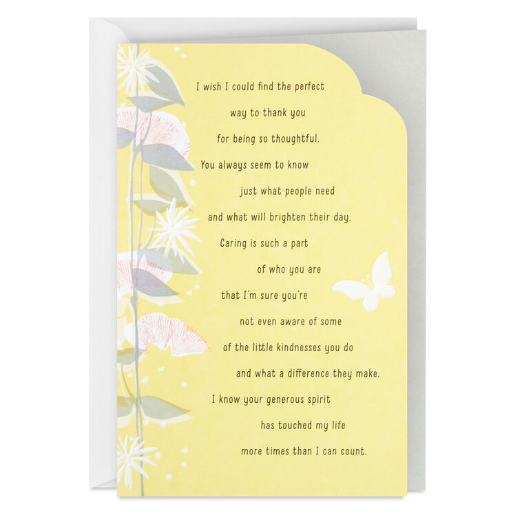 hallmark Your Kindness Means So Much Thank-You Card