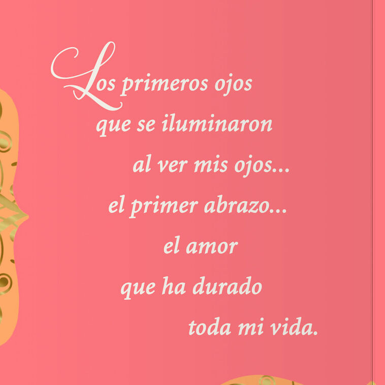 Hallmark Your Love Has Lasted My Lifetime Spanish-Language Birthday Card For Mom