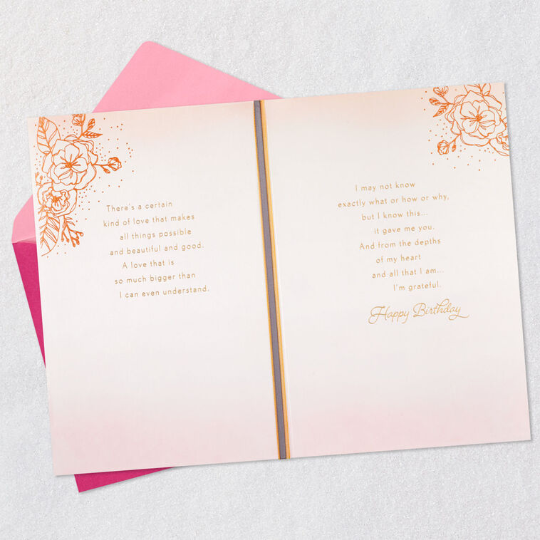 Hallmark Your Love Is A Blessing Romantic Birthday Card