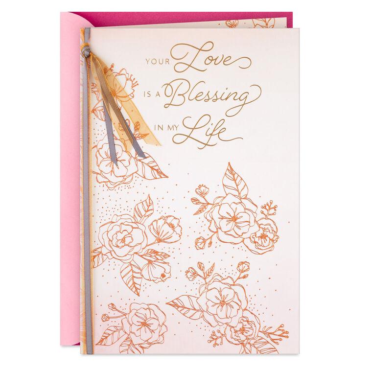 hallmark Your Love Is a Blessing Romantic Birthday Card