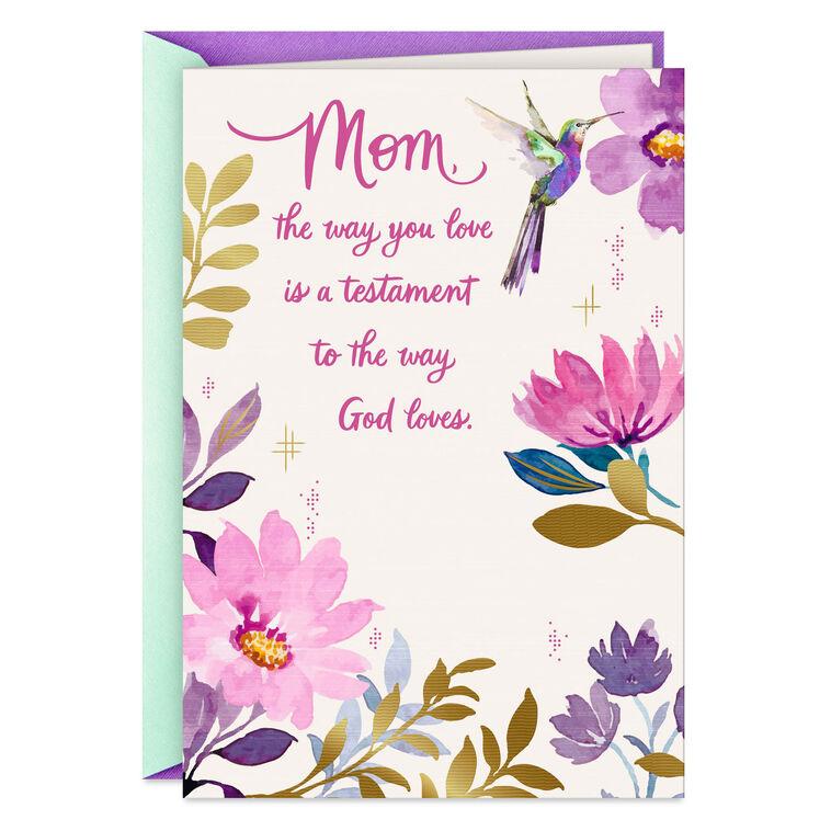hallmark Your Love Is a Testament to God's Love Birthday Card for Mom